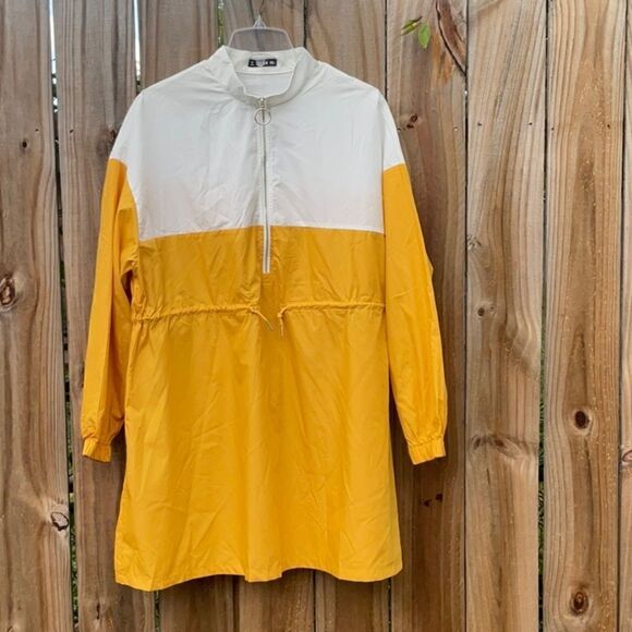 Take 50% OFF- SHEIN Yellow And White Women's Long-sleeve Blouse, Size-XL - Picture 1 of 5